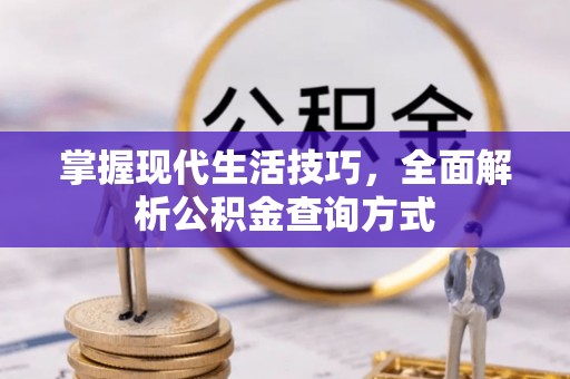 确山掌握现代生活技巧，全面解析公积金查询方式