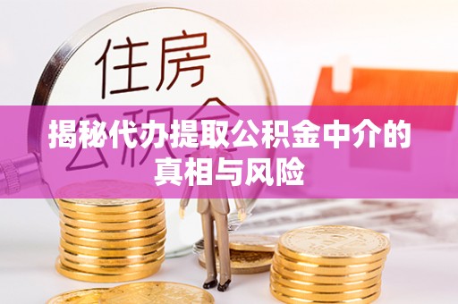确山揭秘代办提取公积金中介的真相与风险