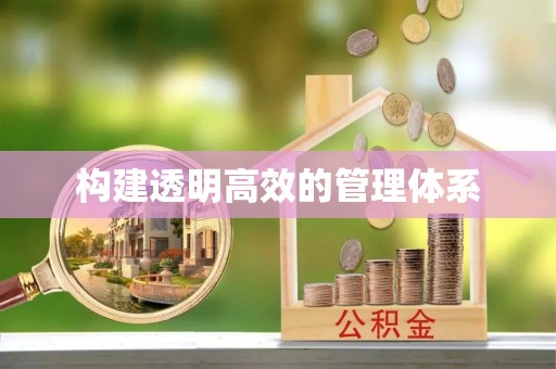 确山构建透明高效的管理体系
