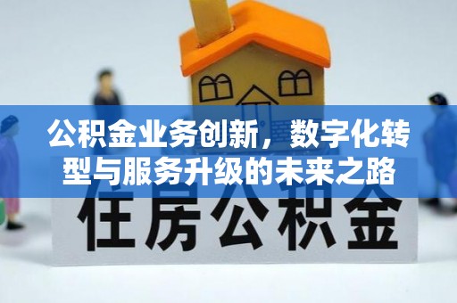 确山公积金业务创新，数字化转型与服务升级的未来之路