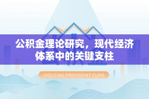 确山公积金理论研究，现代经济体系中的关键支柱