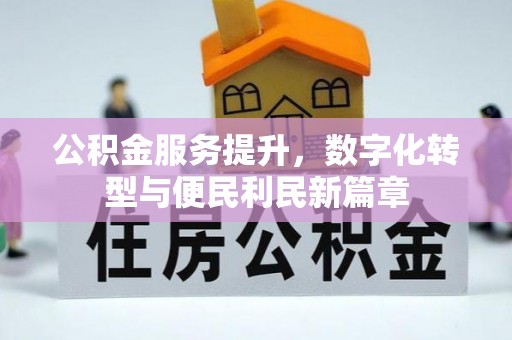 确山公积金服务提升，数字化转型与便民利民新篇章