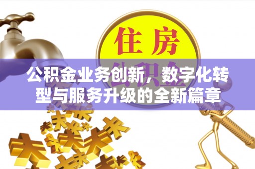 确山公积金业务创新，数字化转型与服务升级的全新篇章