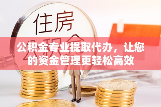 确山公积金专业提取代办，让您的资金管理更轻松高效