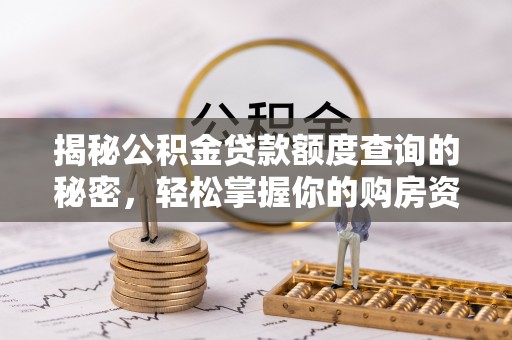 确山揭秘公积金贷款额度查询的秘密，轻松掌握你的购房资金