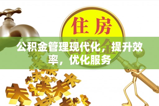确山公积金管理现代化，提升效率，优化服务