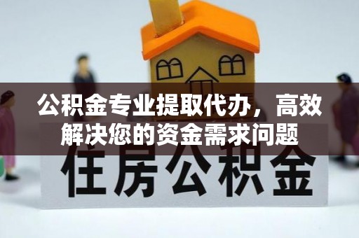 确山公积金专业提取代办，高效解决您的资金需求问题