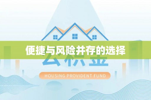 确山便捷与风险并存的选择